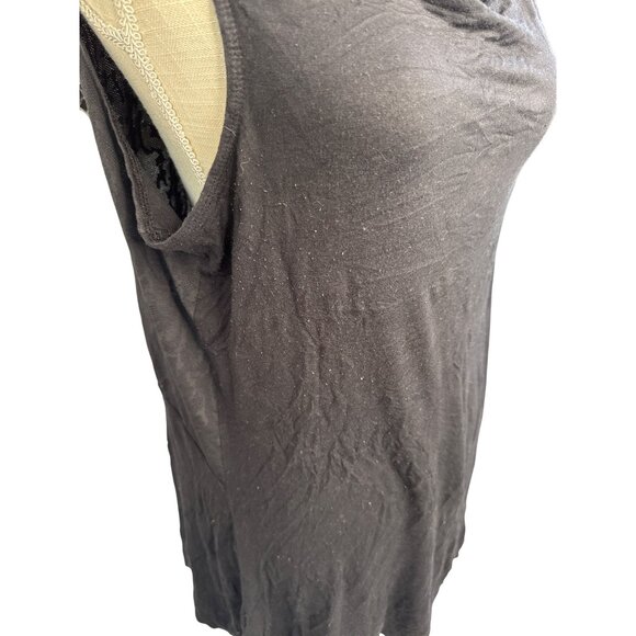 Calia Cowl Neck Sleeveless Black Top Size L Polyester Blend Lightweight - Picture 4 of 9